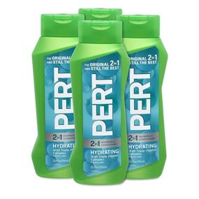 img 4 attached to 💦 Pert Hydrating 2 in 1 Shampoo and Conditioner, 25.4 oz (Pack of 4) - Moisturizing Hair Care Combo for Long-Lasting Hydration
