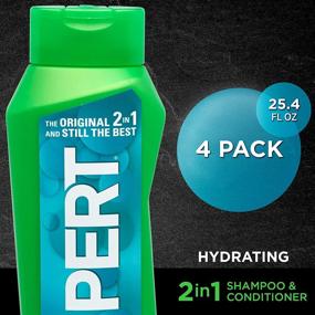 img 3 attached to 💦 Шампунь и кондиционер Pert Hydrating 2 в 1, 25,4 унц (упаковка из 4 шт) - комбинированный уход за волосами для длительного увлажнения