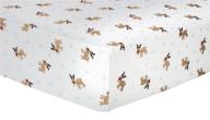 🦌 trend lab reindeer flannel fitted crib sheet - deluxe quality for optimal comfort logo
