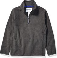 amazon essentials quarter zip fleece jacket 标志