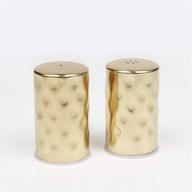 🔨 american metalcraft ghsp2 hammered gold salt and pepper shakers - 2-ounce capacity each logo