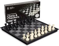 🔵 magnetic checkers set by yellow mountain imports logo