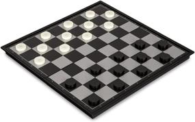 img 2 attached to 🔵 Magnetic Checkers Set by Yellow Mountain Imports
