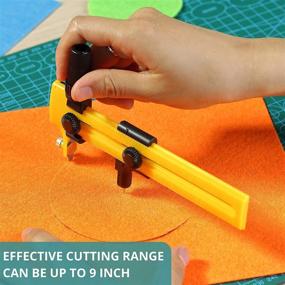 img 2 attached to 🔪 Mr. Pen Circle Cutter for Paper Crafts, Fabric and Circular Cutting Tool - Compass Circle Cutter for Enhanced Precision