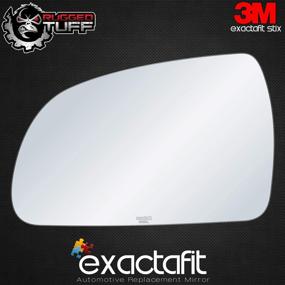 img 2 attached to Exactafit 8819L Driver Side Mirror Glass Replacement for 2006-2010 Hyundai Sonata - Diagonal 8-1/16 Inch - Compatible Adhesives Included