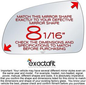 img 3 attached to Exactafit 8819L Driver Side Mirror Glass Replacement for 2006-2010 Hyundai Sonata - Diagonal 8-1/16 Inch - Compatible Adhesives Included