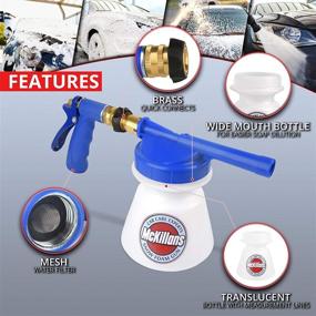 img 3 attached to 🚗 McKillan's Adjustable Car Wash Soap Sprayer with 3/8" Quick Connector - Improved Design Garden Hose Foam Gun for Detailing Cars and Trucks