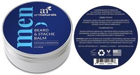 img 2 attached to artnaturals Mustache and Beard Balm - All-Natural Hair Wax Oil for Itch Relief, Thickening, Strengthening, and Styling Facial Hair Growth (2 Oz / 60g)