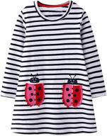 👗 kissourbaby cute cartoon girls' t-shirt dresses - trendy clothing for little fashionistas logo