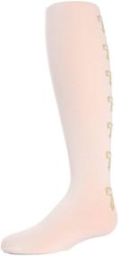 img 2 attached to 🎀 Girls' Opaque Tights with Adorable Bows in the Back - MeMoi's Fashion Statement