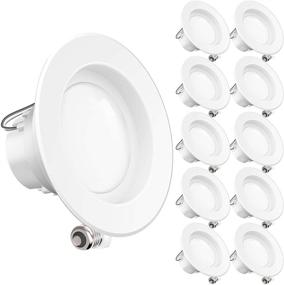 img 4 attached to 🔆 Светильник Sunco Lighting 10 штук 4 дюйма LED встроенный светильник: диммируемый, энергоэффективный, легкая установка - UL + Energy Star