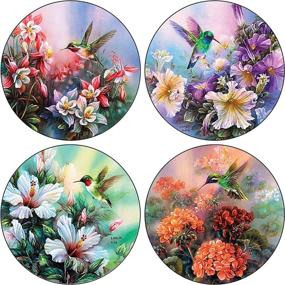 img 1 attached to CoasterStone AS520 Absorbent Coasters Hummingbirds