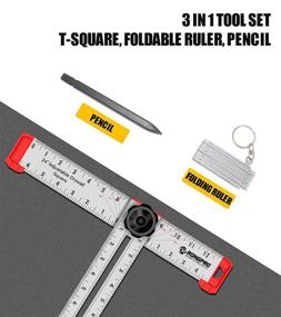 img 2 attached to 📏 Rongpro Adjustable Aluminum T-Square Measuring Tool