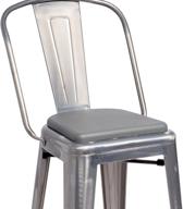 💺 мягкая подушка sofft: удобная серая сиденье для металлических барных стульев или кухонных стульев логотип
