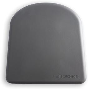 img 1 attached to 💺 Мягкая подушка Sofft: Удобная серая сиденье для металлических барных стульев или кухонных стульев