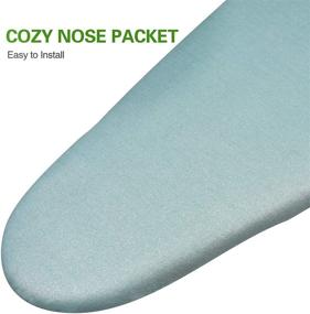 img 3 attached to Ironing Board Cover and Pad - Silicone Coating, Resistant to Scorching and Staining, Thick Padding, 4 Fasteners, 15x54 inches