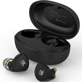 img 4 attached to 🎧 KZ S1D TWS True Wireless Bluetooth 5.0 Earbuds: Dynamic Hybrid Dual Driver Earphones with Mic - Black