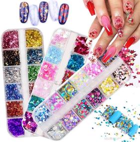 img 2 attached to 📿 92-Piece Resin Jewelry Making Kit | Craft Supplies with Glitter Butterfly Sequins, Mylar Flakes, Beads, Foil Paper, Shells. Complete with Tweezers and Scoops for Nail Art, DIY Crafts, and Decorations.