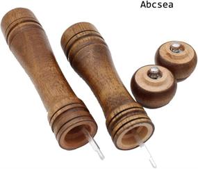 img 1 attached to Abcsea Pepper Grinder Wooden Shaker