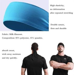 img 3 attached to 🎾 Sweatband Head Tie - Versatile Sports Headband for Tennis & Workout