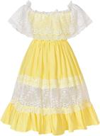 👗 foukiay toddler girl wedding princess maxi dress - shoulder strap holiday girls' clothing dresses logo