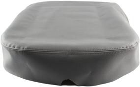 img 1 attached to Synthetic Leather Armrest Console Cover for Dodge Ram 2002-2008 (Gray) - AUTOKAY
