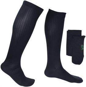 img 4 attached to 🧦 EvoNation Men's Travel USA Made Graduated Compression Socks: 8-15 mmHg Mild Pressure for Orthopedic Support & Improved Circulation - XL Navy Blue