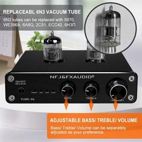 img 1 attached to FX AUDIO Tube-06 HiFi Home Audio Stereo Vacuum Tube Preamp with Bass Treble Control - 6N3 Tube Preamplifier for Home Theater Audio Player System CM6653 with Sound Card - RCA/USB/AUX Input (Black)
