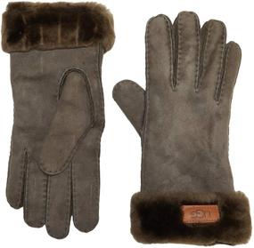 img 1 attached to UGG Water Resistant Sheepskin Gloves Men's Accessories