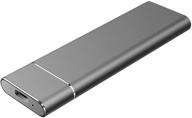 💾 high-capacity 2tb portable external hdd: mini hard drive for pc, laptop, xbox one - black logo