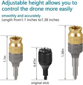 img 1 attached to 🎮 Enhance Your DJI FPV Drone Experience with Anbee's Upgrade CNC Aluminum Controller Stick Replacement Joystick Thumb Rocker