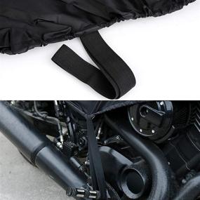 img 1 attached to X AUTOHAUX Waterproof Motorcycle Cover XL - Lightweight Half Cover for Full Dress Touring Cruiser - Outdoor Rain and Dust Protector