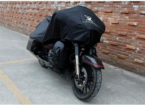 img 2 attached to X AUTOHAUX Waterproof Motorcycle Cover XL - Lightweight Half Cover for Full Dress Touring Cruiser - Outdoor Rain and Dust Protector