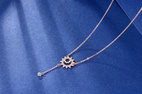 img 2 attached to Presentski Pendant Necklace Sterling Sunshine