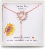 presentski pendant necklace sterling sunshine logo