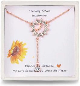 img 4 attached to Presentski Pendant Necklace Sterling Sunshine