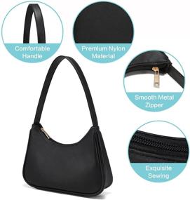 img 1 attached to HandBag Clutch Shoulder Zipper Closure Women's Handbags & Wallets