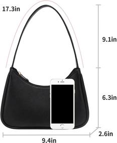 img 2 attached to HandBag Clutch Shoulder Zipper Closure Women's Handbags & Wallets
