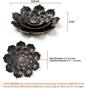 img 3 attached to 🌸 GARMOLY Brass Lotus Incense Burner & Ash Catcher - Premium Incense Holder for Sticks