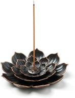 🌸 garmoly brass lotus incense burner & ash catcher - premium incense holder for sticks logo