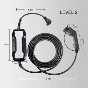 img 3 attached to ⚡️ Morec 16A EV Charger: Level 1-2 NEMA6-20P with Adapter for NEMA 5-15, 100V-240V, Portable EVSE SAE J1772 Plug 8m (26 feet) | Home Electric Vehicle Charging Station Compatible with All EV Cars
