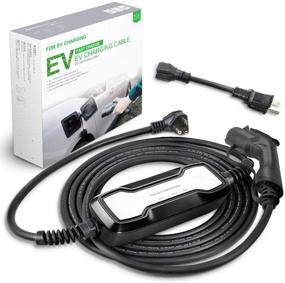 img 4 attached to ⚡️ Morec 16A EV Charger: Level 1-2 NEMA6-20P with Adapter for NEMA 5-15, 100V-240V, Portable EVSE SAE J1772 Plug 8m (26 feet) | Home Electric Vehicle Charging Station Compatible with All EV Cars