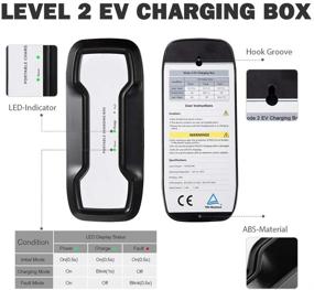 img 2 attached to ⚡️ Morec 16A EV Charger: Level 1-2 NEMA6-20P with Adapter for NEMA 5-15, 100V-240V, Portable EVSE SAE J1772 Plug 8m (26 feet) | Home Electric Vehicle Charging Station Compatible with All EV Cars