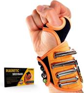 🔧 lanxu magnetic wristband tool belt with powerful magnets - ideal christmas gift for diy handyman, men, women, dad, husband, wife, boyfriend, family - holds screws, nails, drill bits perfectly logo