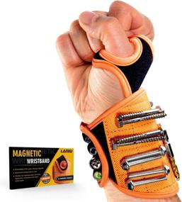 img 4 attached to 🔧 LANXU Magnetic Wristband Tool Belt with Powerful Magnets - Ideal Christmas Gift for DIY Handyman, Men, Women, Dad, Husband, Wife, Boyfriend, Family - Holds Screws, Nails, Drill Bits Perfectly