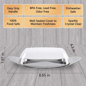 img 2 attached to Entemah Premium Stainless Butter Dishes: The Perfect Blend of Style and Functionality