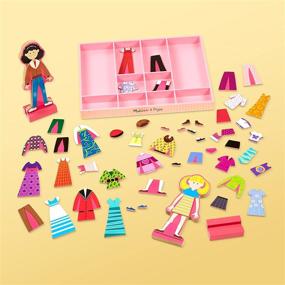img 1 attached to 👗 Melissa & Doug Deluxe Magnetic Dress Up Set: Endless Dress-Up Fun for Kids!