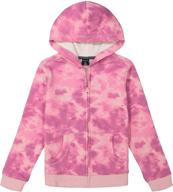 🔵 nautica girls' cozy fleece full-zip hoodie sweatshirt for ultimate comfort logo