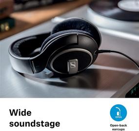 img 1 attached to SENNHEISER HD 559 Open 🎧 Back Headphone - Black: Enhanced Sound Experience