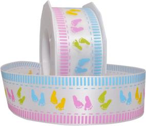 img 1 attached to 👣 Delicate Baby Feet Ribbon - Morex Sweet Touch